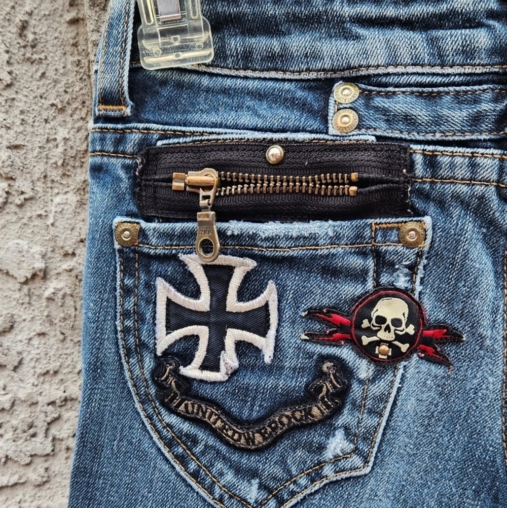 Robins Jean Straight Fit Dark Blue Denim - Picture 11 of 16